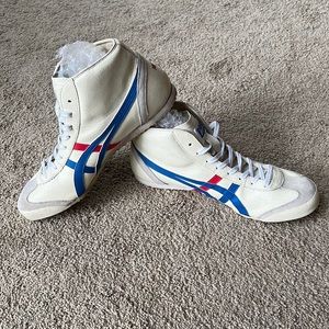 Onitsuka Tiger Mexico Mid-Runner White Blue Unisex DL409-0142